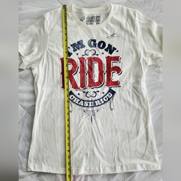 *AUTOGRAPHED* Chase Rice Short Sleeve Tee Size XXL - Picture 4 of 5